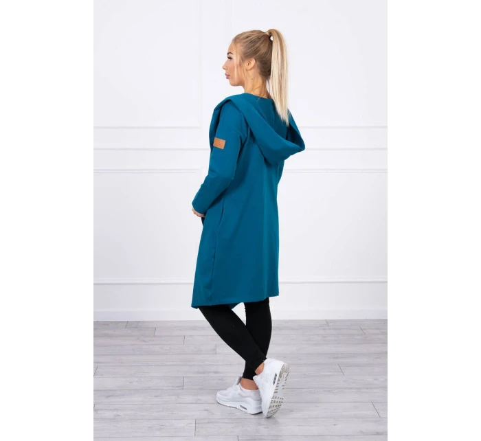 Dlouhá pláštěnka s kapucí, námořní Dlouhá pláštěnka s kapucí, námořní