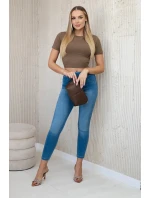 Džínové kalhoty s mašlí Džínové kalhoty s mašlí