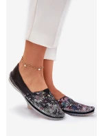 Kožené Baletky Se Vzorem Maciejka T1930-39 Černé
