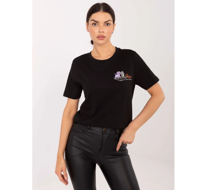 Tričko D12022M02844A černé Tričko D12022M02844A černé