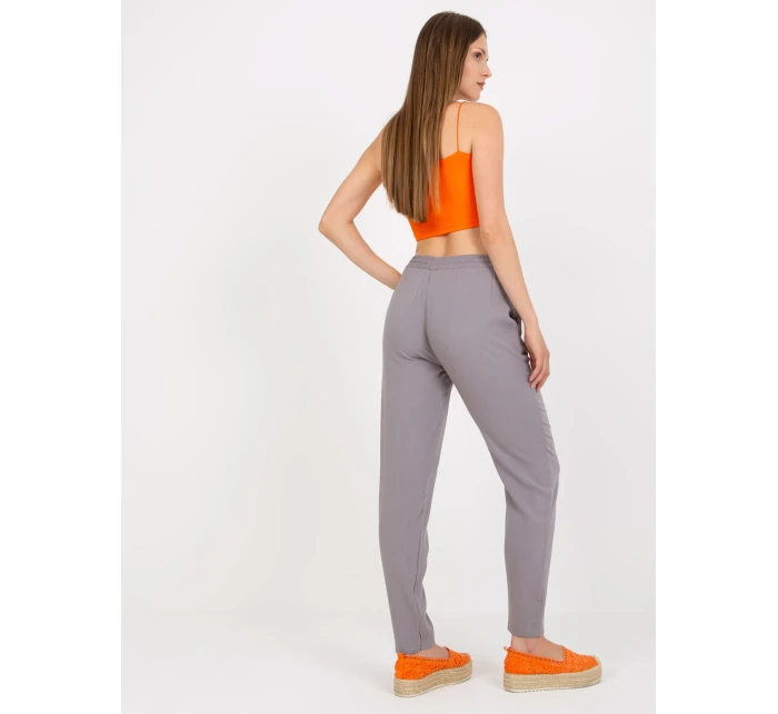 Kalhoty D73761M61869L šedé