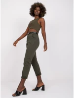 Spodnie DHJ SP model 21237695 khaki - FPrice Spodnie DHJ SP model 21237695 khaki - FPrice
