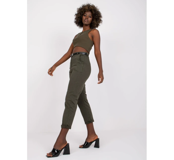 Spodnie DHJ SP model 21237695 khaki - FPrice Spodnie DHJ SP model 21237695 khaki - FPrice