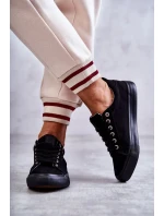 Dámské tenisky z nízkého materiálu Big Star KK274004 Černá Dámské tenisky z nízkého materiálu Big Star KK274004 Černá