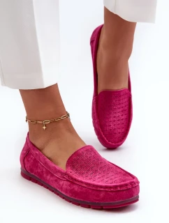Semišové dámské mokasíny Fuchsia S.Barski