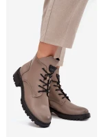 Dámské kotníkové boty na podpatku Vinceza – šedé Dámské kotníkové boty na podpatku Vinceza – šedé