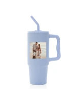 Personalizovaná termoska s barevným víčkem s fotografií 