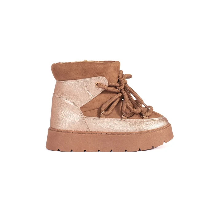 Exkluzívní sněhule hnědé dámské platforma Exkluzívní sněhule hnědé dámské platforma