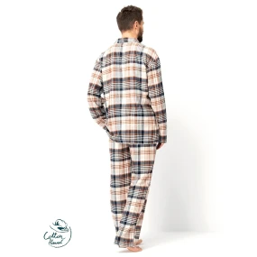 Pánské pyžamo Key MNS 443 B25 délka/r M-2XL na zip Pánské pyžamo Key MNS 443 B25 délka/r M-2XL na zip