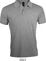 SOL'S Prime Men Pánské piqué polo z těžké bavlny 25.0571 grey melange