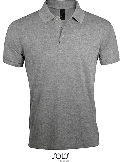 SOL'S Prime Men Pánské piqué polo z těžké bavlny 25.0571 grey melange SOL'S Prime Men Pánské piqué polo z těžké bavlny 25.0571 grey melange