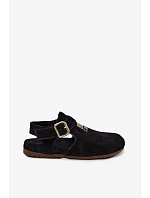 Dámské sandály z přírodního semiše Big Star model 22178980 Černé - Big Star Shoes Dámské sandály z přírodního semiše Big Star model 22178980 Černé - Big Star Shoes
