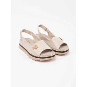 Krásné dámské  sandály hnědé platforma