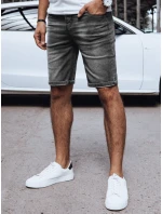 Pánské tmavě šedé džínové šortky FashionStreet SX2398