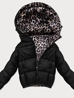 Dámská oboustranná krátká bunda Minority black camouflage (M6-6001-1)
