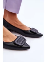 Klasické baleríny s zdobením černe model 21622383 - Boto