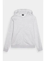 Dámská Mikina S Kapucí Rozepínací Bavlněná 4F Šedá 4FWMM00TSWSF1467-27M
