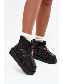 Dámské sněhule na platformě  Černé model 21714117 - D.Franklin