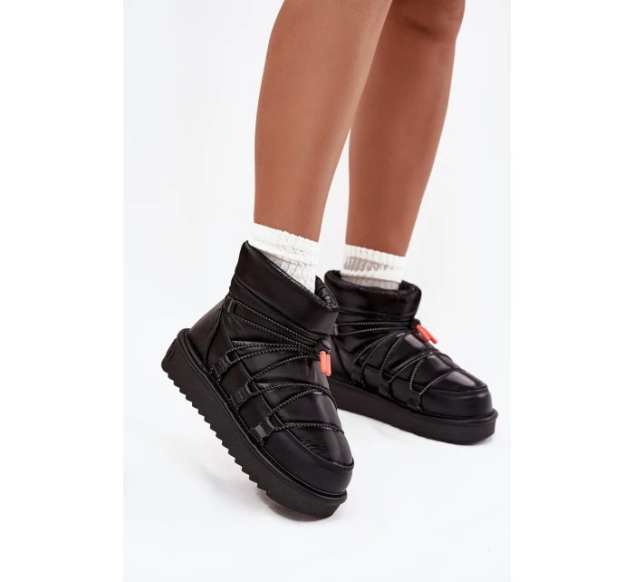 Dámské sněhule na platformě DFranklin DFSH370020 Černé