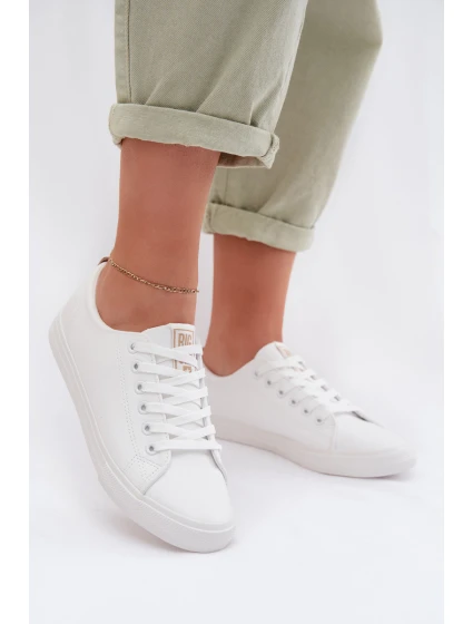 Dámské tenisky z eko kůže Big Star model 22009843 Bílé - Big Star Shoes Dámské tenisky z eko kůže Big Star model 22009843 Bílé - Big Star Shoes