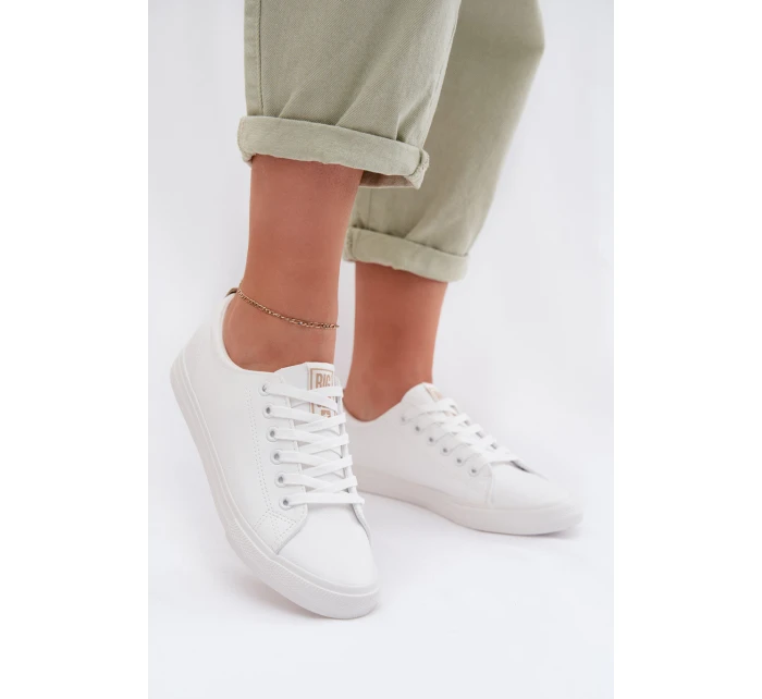 Dámské tenisky z eko kůže Big Star model 22009843 Bílé - Big Star Shoes