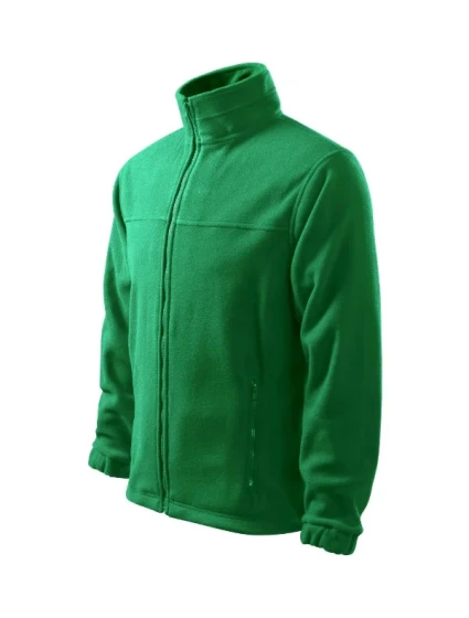 Jacket fleece pánský středně zelená