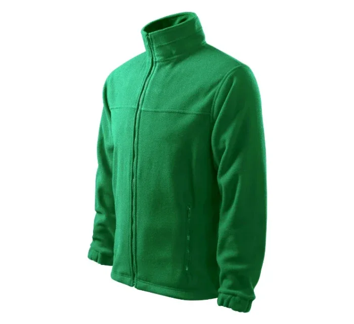 Jacket fleece pánský středně zelená