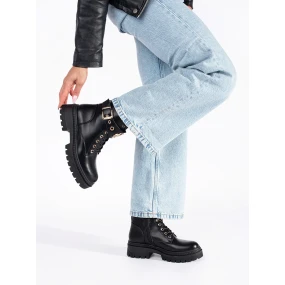 Komfortní  dámské  kotníčkové boty platforma