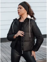 Dámská zimní péřová bunda NORDPUFF s kapucí černá FashionStreet TY4616