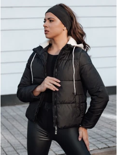 Dámská zimní péřová bunda NORDPUFF s kapucí černá FashionStreet TY4616