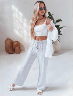 Dámské kalhoty LINESSA white FashionStreet UY2646