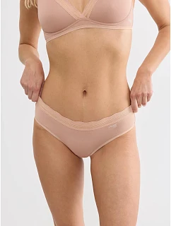 Dámské kalhotky GO Blush Hipster 2P Cameo Brown hnědé - SLOGGI
