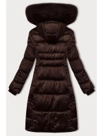 Hnědá dámská prošívaná zimní bunda S'west (B8266-14) Hnědá dámská prošívaná zimní bunda S'west (B8266-14)