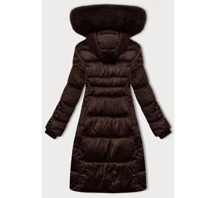 Hnědá dámská prošívaná zimní bunda S'west (B8266-14) Hnědá dámská prošívaná zimní bunda S'west (B8266-14)
