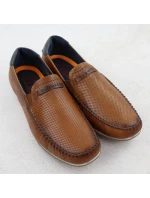 Skórzane męskie brązowe model 22035541 - Bugatti Skórzane męskie brązowe model 22035541 - Bugatti