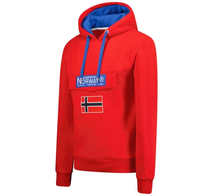 Geografické Norsko Gadrien DB 054 M WW6120H/GN/Red mikina