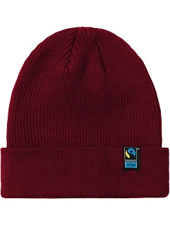 O Pletená bio čepice bordeaux model 22506239 - Neutral