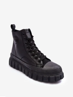 Kožené Boty Na Zip Big Star Černé model 21634271 - Big Star Shoes