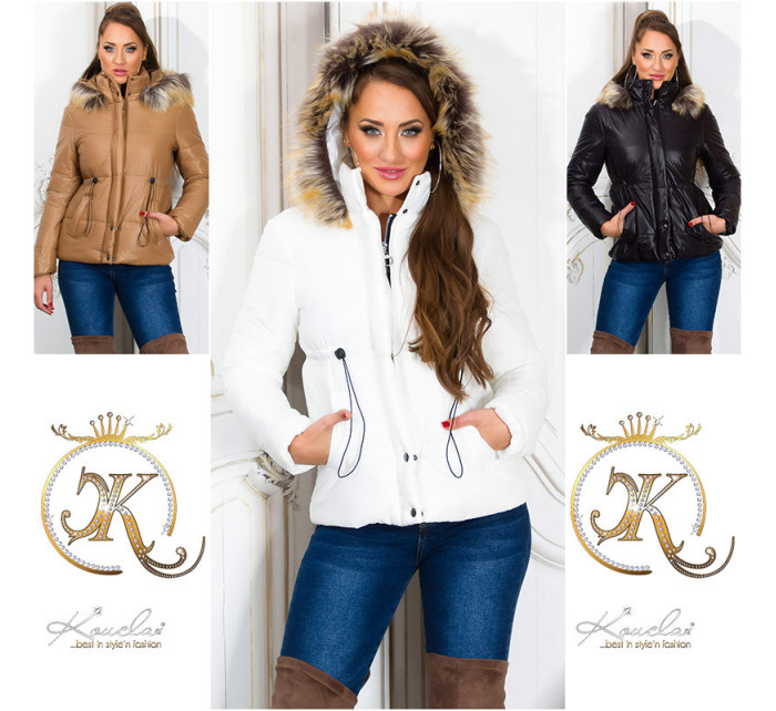 Trendy zimní bunda s odnímatelnou kapucí