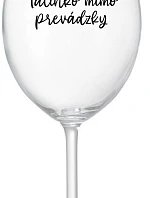 TATINKO MIMO PREVÁDZKY - priehľadný pohár na víno 350 ml
