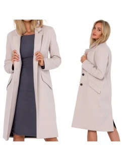 Dámský kabát model 20692538 Béžová - Moe