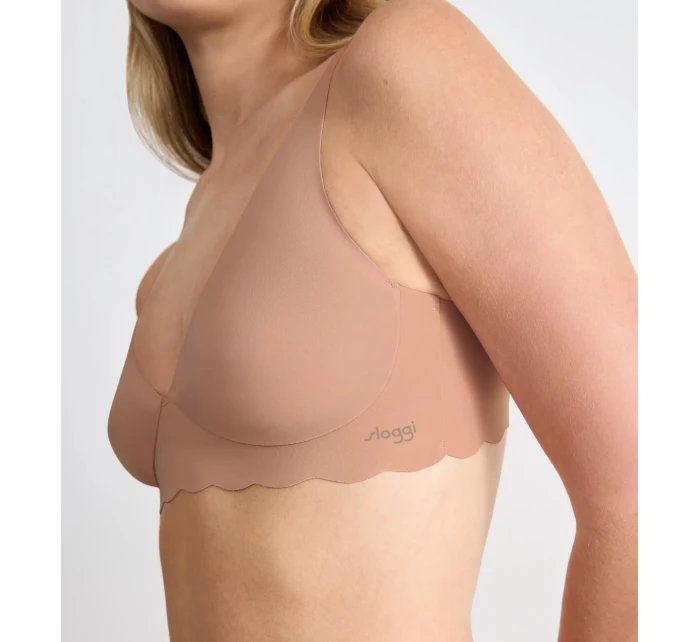 Dámská podprsenka ZERO Microfibre 2.0 Soft bra - CAMEO BROWN - sv. hnědá 00ME - SLOGGI