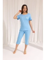 Dámské pyžamo MMax Leveza  dł/r M2XL modrý L model 20844368 - Regina
