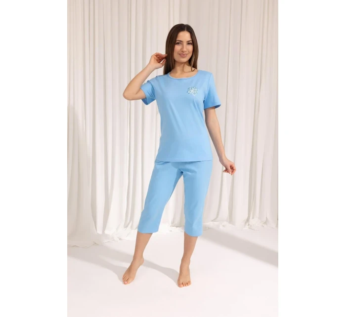 Dámské pyžamo MMax Leveza  dł/r M2XL modrý L model 20844368 - Regina