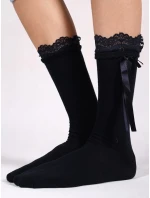 YOCLUB SKA-0163G Dívčí podkolenky s mašlí 31-34