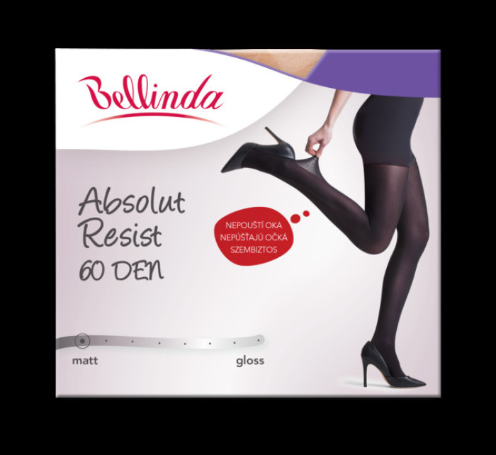 Neprůhledné punčochové kalhoty ABSOLUT RESIST 60 DEN - BELLINDA - černá