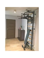 GYMNASTICKÝ ŽEBŘÍK SE CVIČEBNÍ TYČÍ, ZÁBRADLÍM A LAVIČKOU 723B