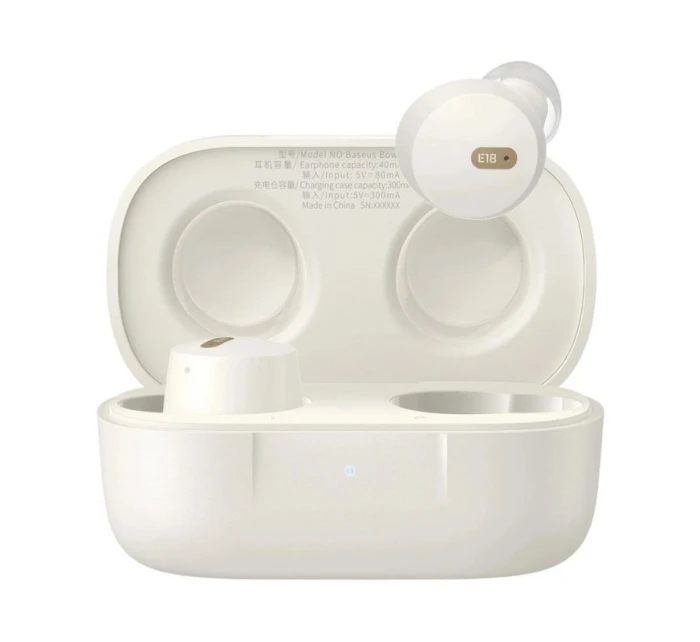 Bezdrátová sluchátka Baseus Bowie E18 (bílá)