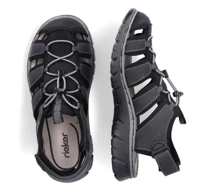 Vestavěné sandály Rieker M 26770-00 RKR584 Vestavěné sandály Rieker M 26770-00 RKR584