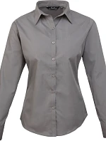 Premier PR 300 Popelínová halenka s dlouhým rukávem 39.0300 dark grey
